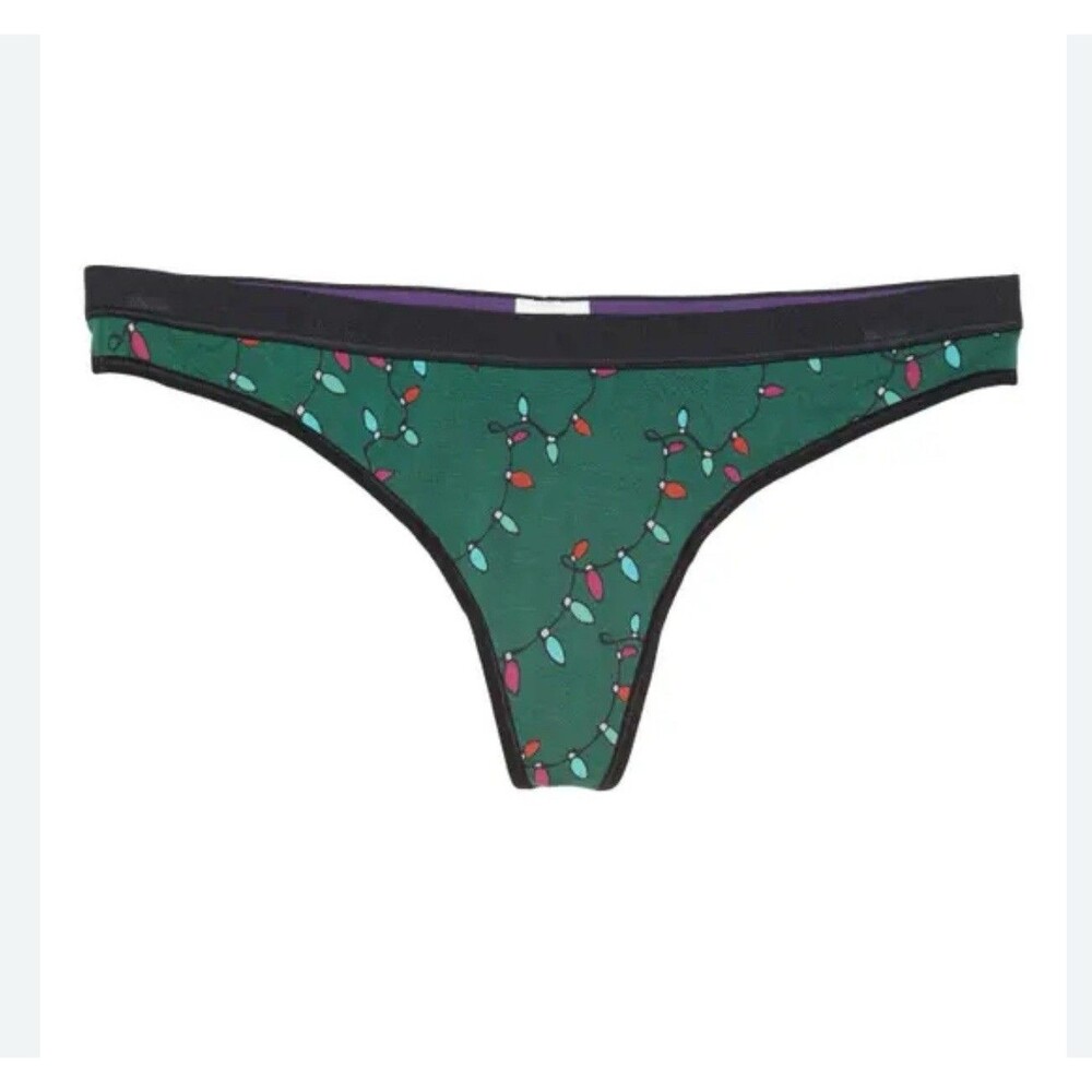 MeUndies Light Me Up Thong Panty Underwear Sz Medium New